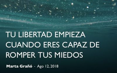 Tu libertad empieza cuando eres capaz de romper tus miedos
