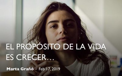El propósito de la vida es crecer…