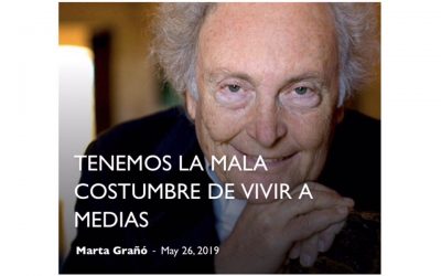 Tenemos la mala costumbre de vivir a medias