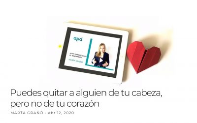 Puedes quitar a alguien de tu cabeza, pero no de tu corazón