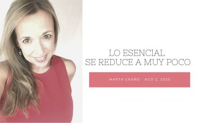 Lo esencial se reduce a muy poco