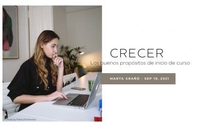 Crecer. Los buenos propósitos de inicio de curso