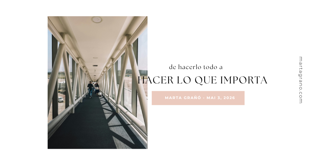 Hacer lo que importa